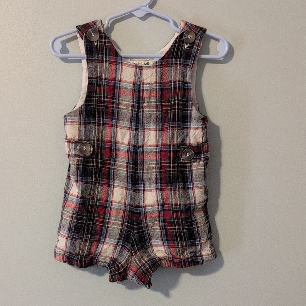 Plaid Kids Romper